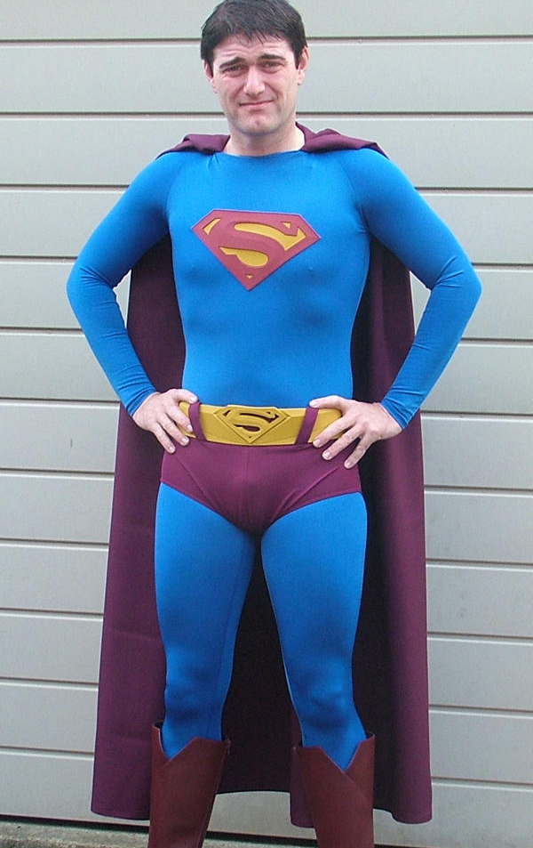 Cool Superman Spandex Halloween Cosplay Costume